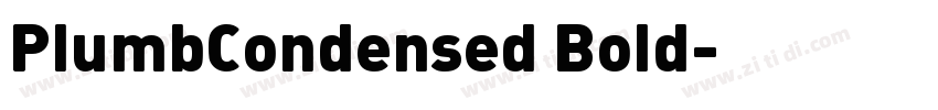 PlumbCondensed Bold字体转换